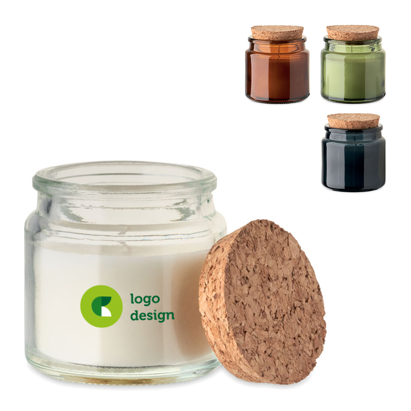 Candle in glass holder